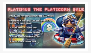 Platimus Sale Banner - Cartoon
