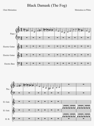 Black Damask Sheet Music Composed By Motionless In - Metal Gear Saga Violin Sheet Music