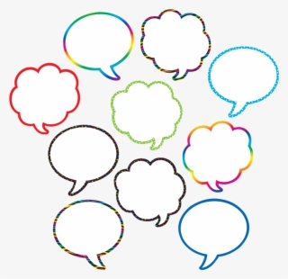 Tcr5047 Speech/thought Bubbles Accents Image - Light