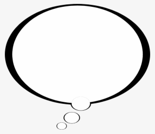 Cartoon Thought Bubbles Clip Art - Speech Bubble Black Background