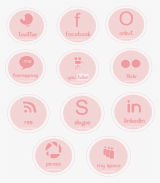 Icones De Redes Sociais Fofos