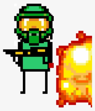 Gun Guy - Goku Ssj 3 Pixel Art