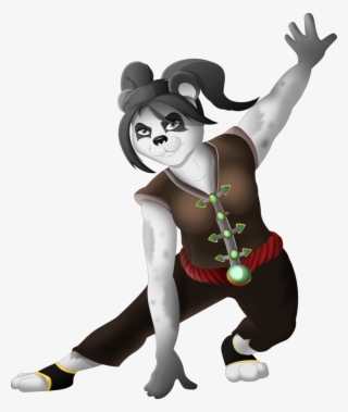 Monk Drawing Pandaren 2 - Cartoon