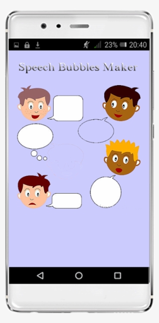 X - - Boy With Speech Bubble