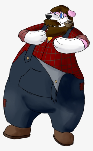 Redneck Bear Plushie - Cartoon