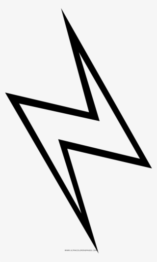 Lightning Bolt Coloring Page - Fulmine Disegno Png