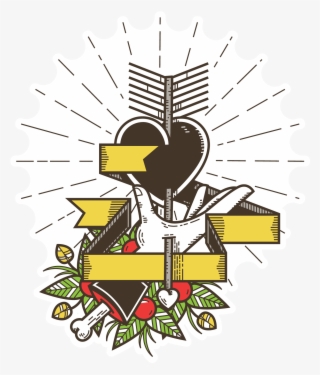 "from The Heart" On Cottonbureau - Heart Travel Mug