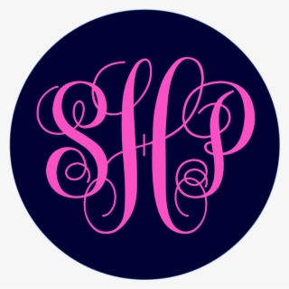 I Love The Look Of The Circle Monogram It's A Little - Transparent Monogram Background
