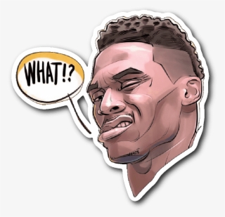 Brodie Meme Vinyl Sticker Hoop Merch Png Vinyl Meme - Russell Westbrook