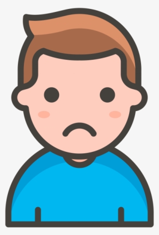 Man Frowning Emoji - ไอคอน ผู้ชาย Png
