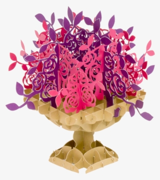 Rose Bouquet Love Pop Up Card - Bouquet