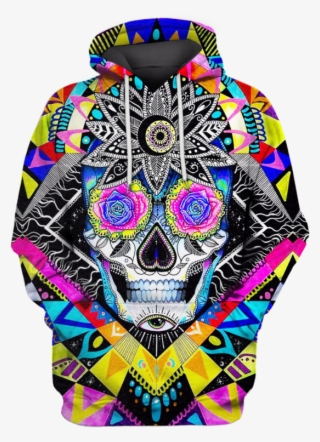 3d Halloween Skull Hoodie - Sweatshirt