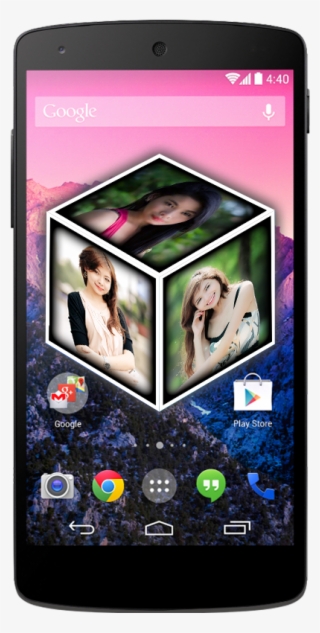 3d Cube Live Wallpaper - Lg Nexus 7 Png