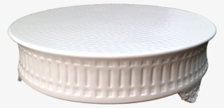 White Powder Coated Cake Stand 16" - Coffee Table