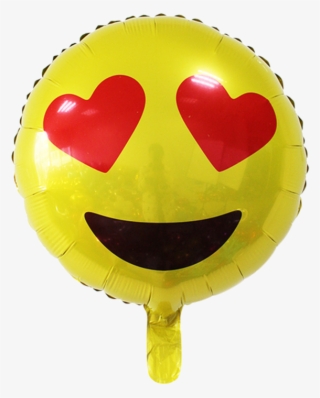[18 Inch Helium] Emoji Foil Balloon - Balloon Foil Love Emoji