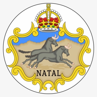 Badge Of The Natal Colony 1875-1907 - Queen Elizabeth 2nd Coat Of Arms