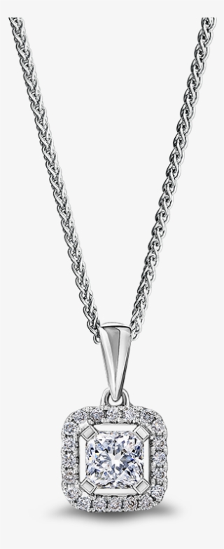Shimansky My Girl Diamond Halo Pendant - Round Solitaire Diamond Pendant