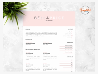 Resume Template For Word And Pages "bella Price" - Résumé