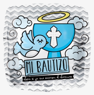 Bautizo Paloma Azul 18 Pulgadas Globo Metálico - Mi Bautizo