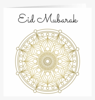 Eid Mubarak Greeting Card, Islamic Muslim Gifts - Circle