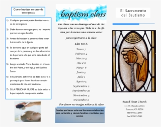 Baptismal Information For English Baptism By - Sacramento