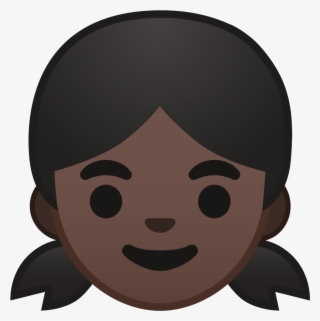 Black Girl Emoji Png - Cartoon