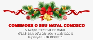 Chamada Churrascaria Gaucha Promoção De Natal - Elegant Happy Holidays Clip Art