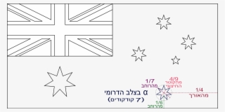 Terrific Australia Flag Template File Of Alpha He Svg - דגל אוסטרליה לצביעה