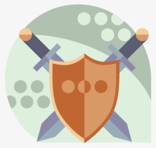 Vector Illustration Of Medieval Weapon Swords And Shield