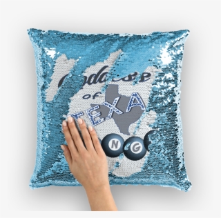 "goddess Of Texas Bingo" ﻿surprise Reveal Sequin Pillow/cushion - Cushion