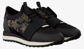 Black Lola Cruz Sneakers Deportivo Brillo Estrellas - Hiking Shoe