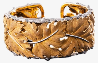 Buccellati Two-tone Gold Leaf Cuff Bracelet - Bracelet