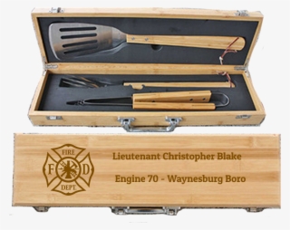 Maltese Cross Bbq Set Laser Engraved And Personalized