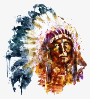 Bleed Area May Not Be Visible - American Indian Watercolor Paintings
