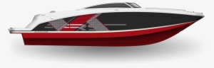 Jet Black & Crimson Red - Bass Boat