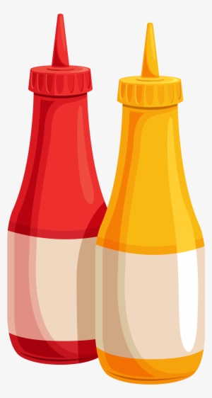 Ketchup And Mustard Bottles Png