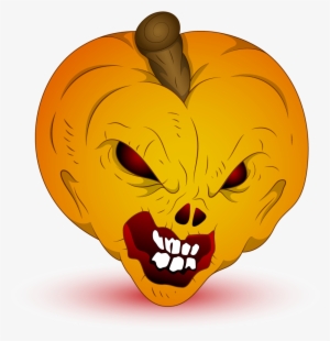 Halloween Transparent Evil Pumpkin - Transparent Halloween