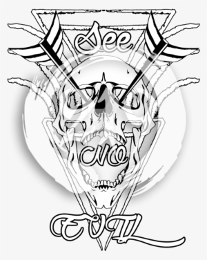 Snakeskin Drawing Evil - Drawing