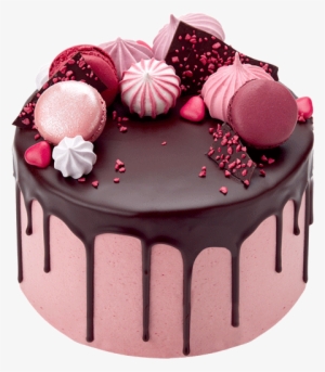 Tumblr Clipart Cake - Pink Cake Chocolate Drip