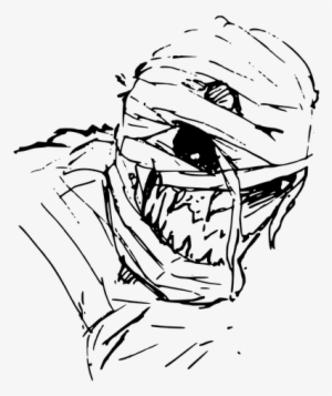 Snakeskin Drawing Evil Clip Art Transparent Download - Mummy Drawing