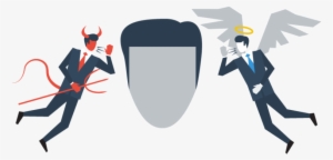 Good Vs Evil - Angel And Devil Lawyer