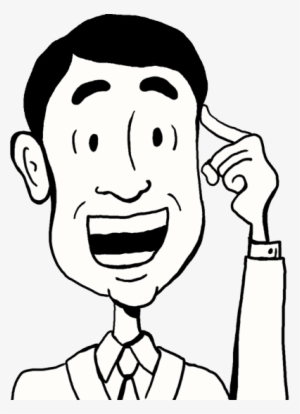 Man Thinking Clipart Png - Cartoon Person Thinking Png