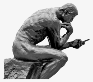 Thinking Man Statue Png - Musée Rodin