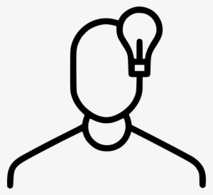 Man Person Idea Thinking Lamp Light Comments - Portable Network Graphics