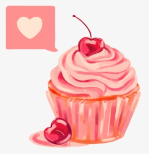 Cupcake Png, Heart Cupcakes, Pink Cupcakes, Baked Food, - Cupcake Png