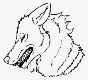 Rage Drawing Wolf Angry Lineart Imcaramel Picture Library - Drawing