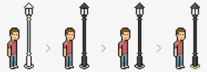 Lamp Post Clipart Pixel Art - Pixel Lamp Post