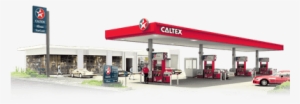 Caltex Petrol Station - Gas Station No Background