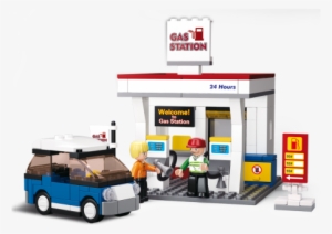 Go To Image - 167pcs Gas Station