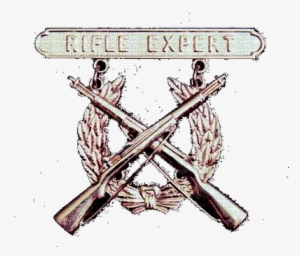 Usmc Rifle Expert Badge Png - Marksmanship Badges